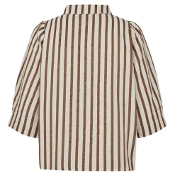 Lollys Laundry skjorte - Bono SS dark mokka