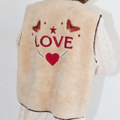 Lollys Laundry vest - Jace Love beige