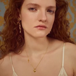 Maanesten halskæde - 2704A Imena guldbelagt