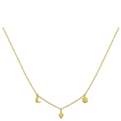 Maanesten halskæde - 2806A Lea guldbelagt