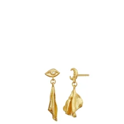 Maanesten øreringe - 10035A Filicia guldbelagt