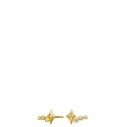 Maanesten øreringe - 10044A Minna guldbelagt