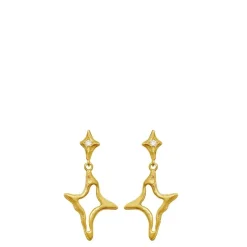 Maanesten øreringe - 10031A Roxy guldbelagt