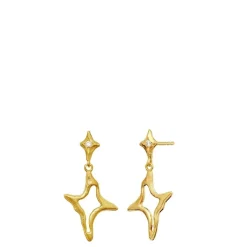 Maanesten øreringe - 10031A Roxy guldbelagt