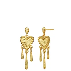 Maanesten øreringe - 10053A Trista guldbelagt