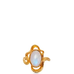 Maanesten ring - 4731A Siren guldbelagt