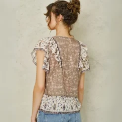 M.A.B.E bluse - Bani Print Frill multi