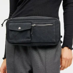 Mads Nørgaard bumbag - Botique Washed Carni washed black