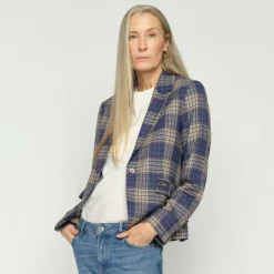 Mos Mosh blazer - Blake Chec crown blue