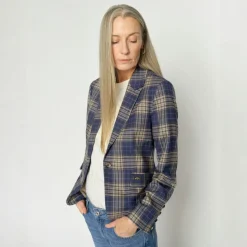Mos Mosh blazer - Blake Chec crown blue