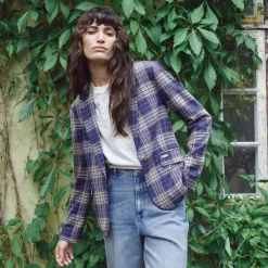 Mos Mosh blazer - Blake Chec crown blue