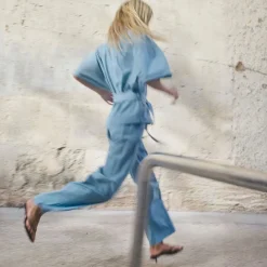 Mos Mosh bluse - Rikas Roy light blue