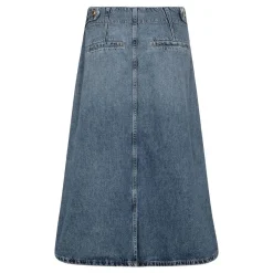 Mos Mosh nederdel - Leala Denim mid blue