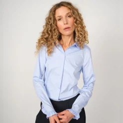 Mos Mosh skjorte - Mattie Flip light blue