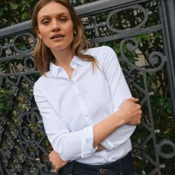 Mos Mosh skjorte - Tina Jersey white