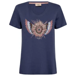 Mos Mosh t-shirt - Romi Gethi O-SS Glam crown blue