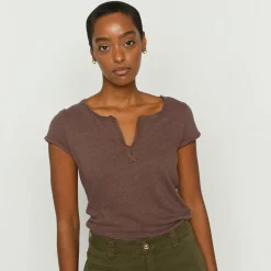 Mos Mosh t-shirt - Troy SS coffee quartz