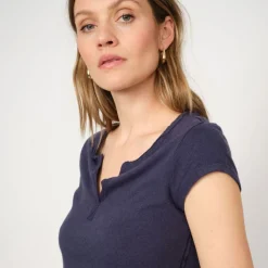 Mos Mosh t-shirt - Troy Tee navy