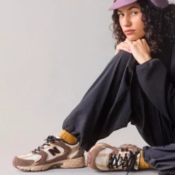 New Balance sneakers - MR530SNC dark mushroom med incense og linen
