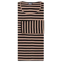 Nørgaard Paa Strøget bluse - 101 Broadway black/camel