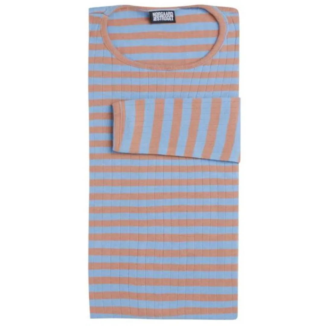 Nørgaard Paa Strøget bluse - 101 Broadway camel/light blue