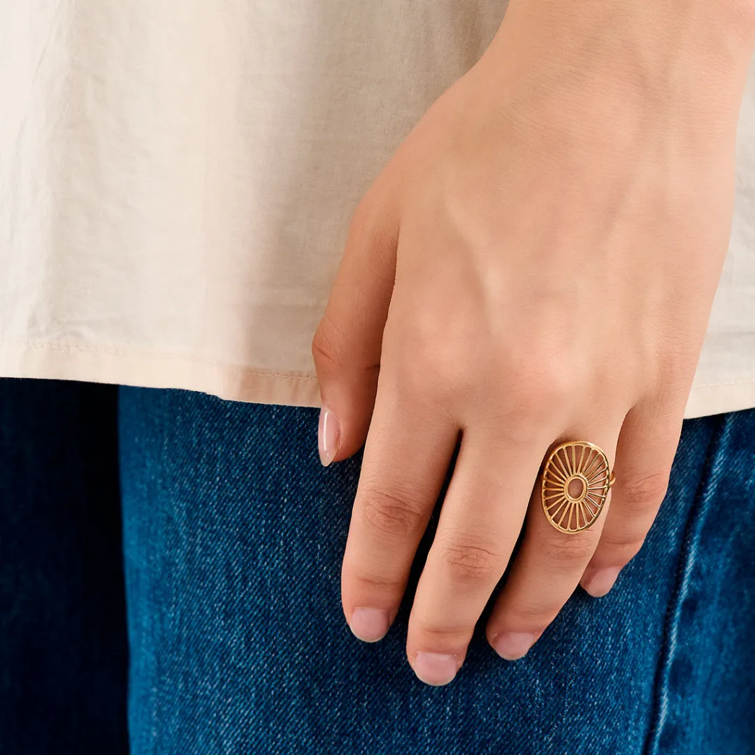 Pernille Cordyon ring - R-571 Daylight guldbelagt