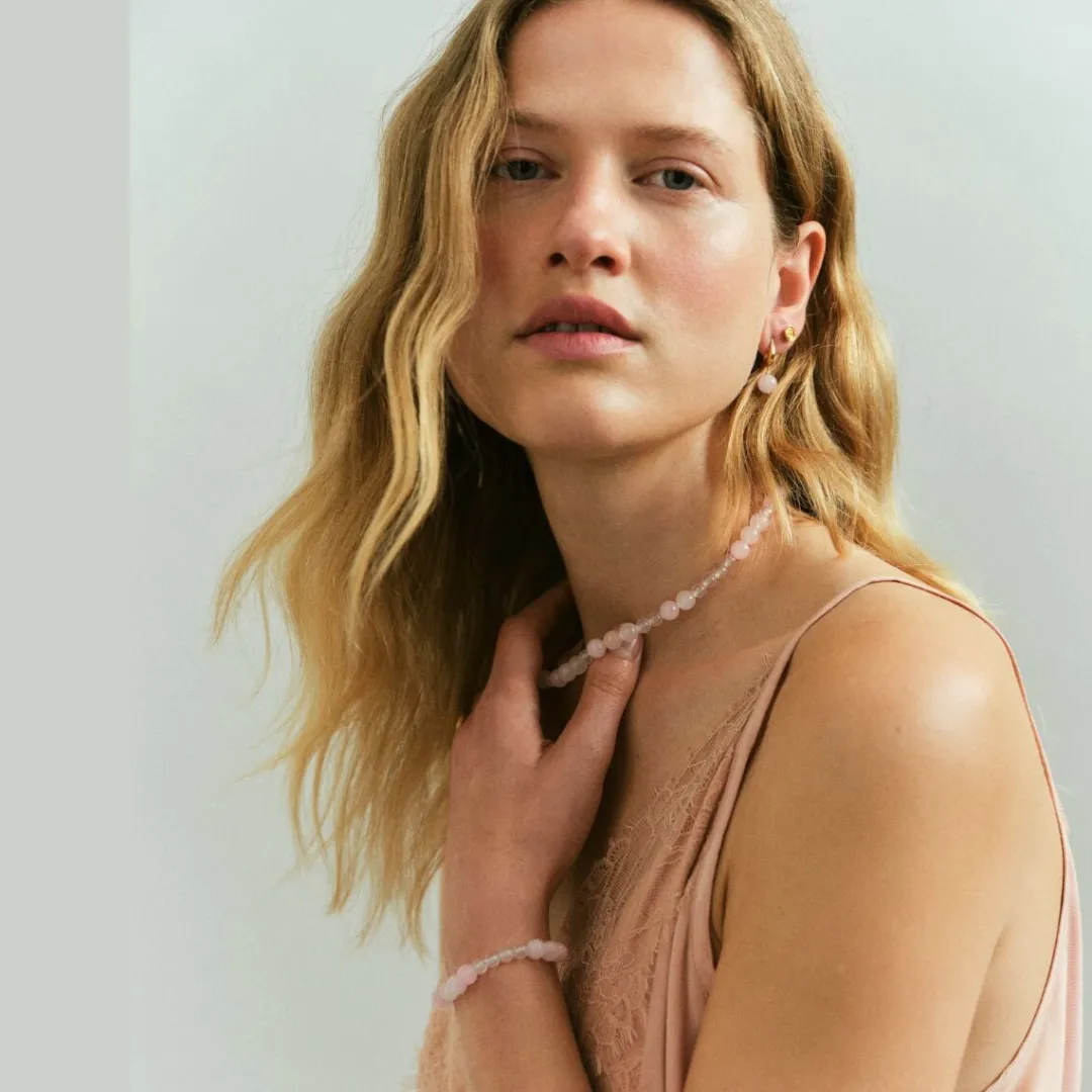 Pernille Corydon armbånd - B-526-G Blush guldbelagt