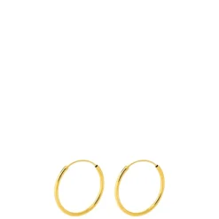 Pernille Corydon øreringe - E-139-G Mini Plain Hoops guldbelagt