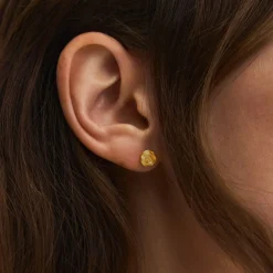 Pernille Corydon øreringe - E-535-G Small Rose guldbelagt