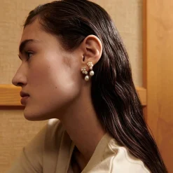 Pernille Corydon øreringe - E-445 Ocean Treasure guldbelagt