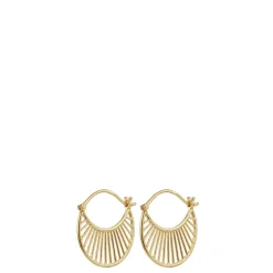 Pernille Corydon øreringe - E-571 Medium Daylight guldbelagt