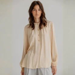 Project AJ117 bluse - Rosita wheat