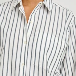 Rails skjorte - Elsa chalk slate stripe