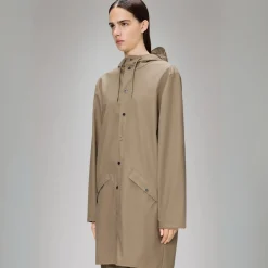 Rains regnjakke - 12020 long beige