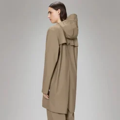 Rains regnjakke - 12020 long beige