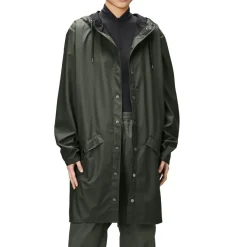 Rains regnjakke - 12020 Long green