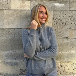 Rosas strik - L-4 Hoodie 9260 grey