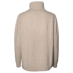 Rosas strik - L-52 Lux Roll Neck beige melange