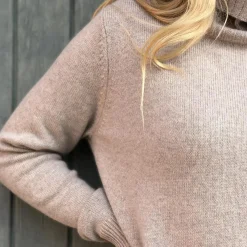 Rosas strik - L-52 Lux Roll Neck beige melange