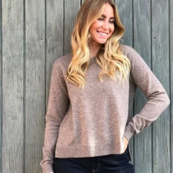 Rosas strik - L-3 O-Neck 2199