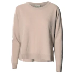 Rosas strik - L-3 o-neck beige melange/1901