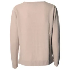 Rosas strik - L-3 o-neck beige melange/1901
