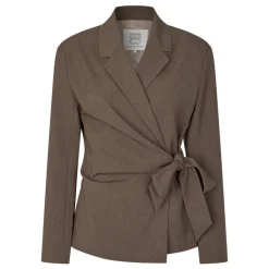 Second Female blazer - Dakota Wrap mid brown melange