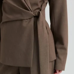 Second Female blazer - Dakota Wrap mid brown melange