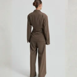 Second Female blazer - Dakota Wrap mid brown melange