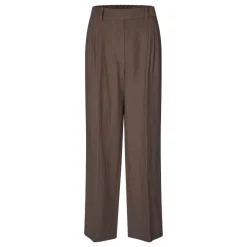 Second Female bukser - Lino chocolate brown