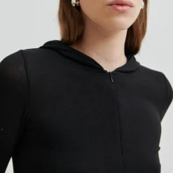 Second Female hoodie - Callas black