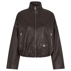 Second Female jakke - Boston Leather fudge