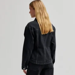 Second Female jakke - Halliot Denim black denim