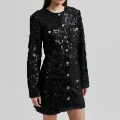 Second Female kjole - Flakes black